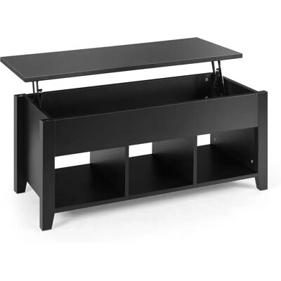 Costway - Table Basse Rélevable - Marron - Coffee table - Publicité Costway - Table Basse Rélevable - Marron - Coffee table - Publicité