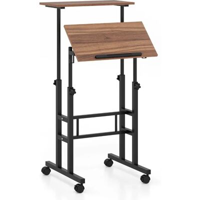 Costway Bureau Debout - Réglable en Hauteur, Ergonomique, Style Industriel Moderne - Publicité Costway Bureau Debout - Réglable en Hauteur, Ergonomique, Style Industriel Moderne - Publicité