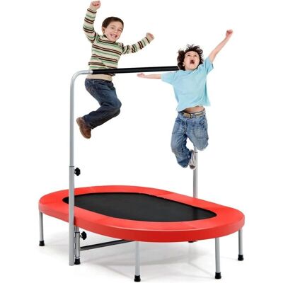 Costway - Doppeltrampolin - Oval - 150 kg - 92-132 cm Costway - Doppeltrampolin - Oval - 150 kg - 92-132 cm