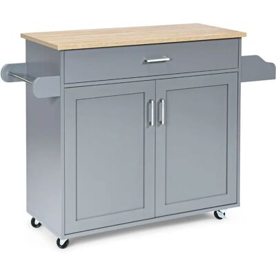 Costway - Kücheninsel-Wagen - Grijs - Kitchen cart Costway - Kücheninsel-Wagen - Grijs - Kitchen cart