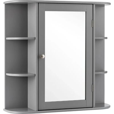 Costway Armoire Murale de Salle de Bains avec Miroir et Étagères Réglables - Rangement Salle de Bain - Publicité Costway Armoire Murale de Salle de Bains avec Miroir et Étagères Réglables - Rangement Salle de Bain - Publicité