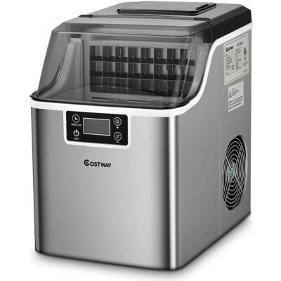 Costway Générateur de Glace 18kg/24h - Auto-nettoyage, LCD, Réservoir 3,2L - Publicité Costway Générateur de Glace 18kg/24h - Auto-nettoyage, LCD, Réservoir 3,2L - Publicité