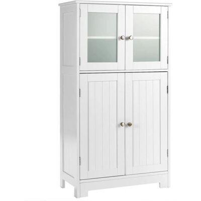 GIANTEX - 4-door cabinet - meuble de salle de bains - Publicité GIANTEX - 4-door cabinet - meuble de salle de bains - Publicité