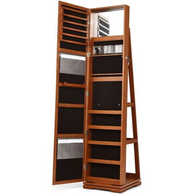 GOPLUS - Grevole Armoire à Bijoux - Rotation 360° - Publicité GOPLUS - Grevole Armoire à Bijoux - Rotation 360° - Publicité
