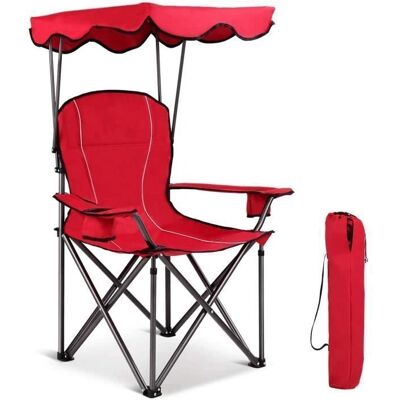 GOPLUS - CampingChairCanopy - Portable - Chaise de camping - Publicité GOPLUS - CampingChairCanopy - Portable - Chaise de camping - Publicité