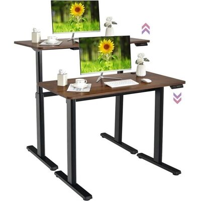 Costway - 120x60 Sit-Stand Desk Costway - 120x60 Sit-Stand Desk