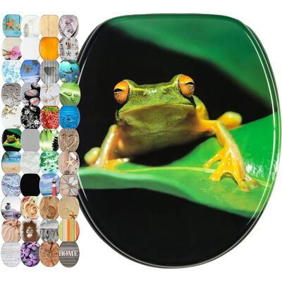 Sanilo Frosch Vert Siège de WC - Réglable, Universel, Élégant - Publicité Sanilo Frosch Vert Siège de WC - Réglable, Universel, Élégant - Publicité