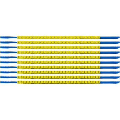 Brady - SCNG-07-2 - Jaune - 1,9-2,4 mm - Marqueur de câble - Publicité Brady - SCNG-07-2 - Jaune - 1,9-2,4 mm - Marqueur de câble - Publicité