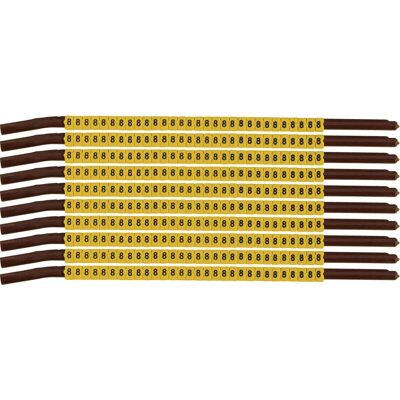 Brady - SCNG-15-8 - Gelb - Kabelmarkierer Brady - SCNG-15-8 - Gelb - Kabelmarkierer