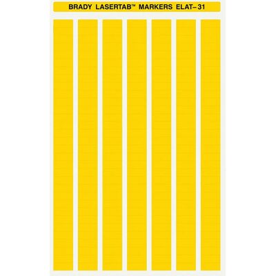 Brady ELAT-31-747YL-10 - Gelb - 20 x 8mm - Polyester - Etikett Brady ELAT-31-747YL-10 - Gelb - 20 x 8mm - Polyester - Etikett