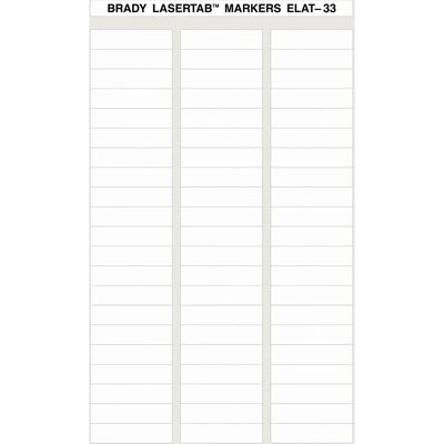 Brady - ELAT-33-747W-2.5 - Polyester - Blanc - Étiquette d'imprimante - Publicité Brady - ELAT-33-747W-2.5 - Polyester - Blanc - Étiquette d'imprimante - Publicité