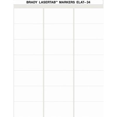 Brady - ELAT-34-747W-1 - 64 x 34 mm - Polyester - Étiquette - Publicité Brady - ELAT-34-747W-1 - 64 x 34 mm - Polyester - Étiquette - Publicité