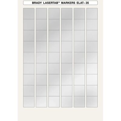 Brady ELAT-35-773-2.5 - Silber - 27 x 27 mm - metallisierte Polyester - Label Brady ELAT-35-773-2.5 - Silber - 27 x 27 mm - metallisierte Polyester - Label