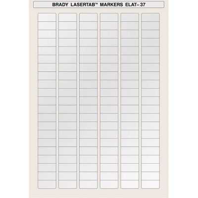 Brady ELAT-37-773-5 - Argent - 27x12.5 mm - Étiquette - Publicité Brady ELAT-37-773-5 - Argent - 27x12.5 mm - Étiquette - Publicité