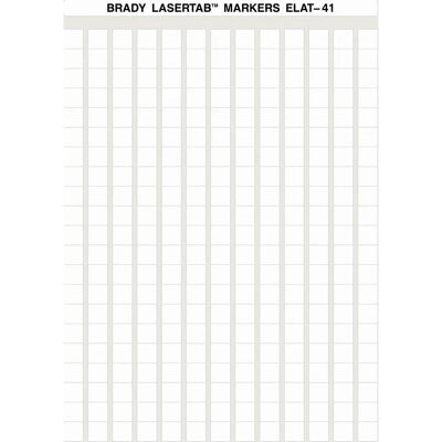 Brady - ELAT-41-747W-10 - White - 12 x 12 mm - Label - Publicité Brady - ELAT-41-747W-10 - White - 12 x 12 mm - Label - Publicité
