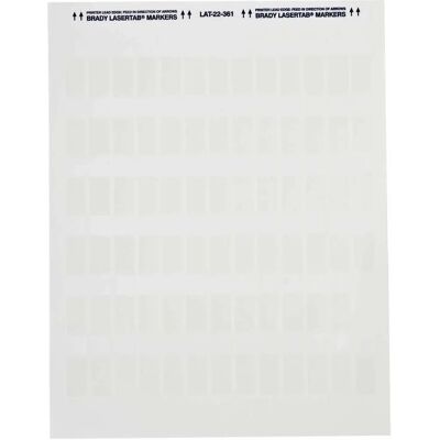 Brady - LAT-22-361-5 - Weiss/Transparent - 12.7x12.7mm - Label Brady - LAT-22-361-5 - Weiss/Transparent - 12.7x12.7mm - Label