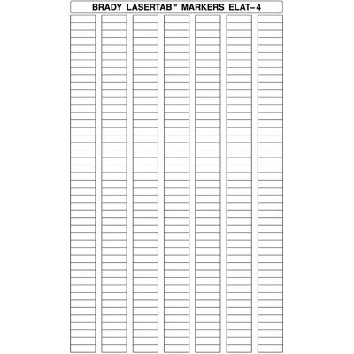 Brady - ELAT-4-747W-10 - 20 x 6 mm - étiquette imprimante - Publicité Brady - ELAT-4-747W-10 - 20 x 6 mm - étiquette imprimante - Publicité