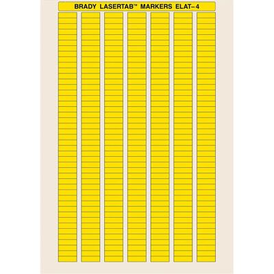 BRADY - ELAT-4-747YL-10 - Gelb - Polyester - Label BRADY - ELAT-4-747YL-10 - Gelb - Polyester - Label