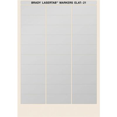 Brady - ELAT-21-773 - Argent - 63 x 25 mm - Étiquette Brady - ELAT-21-773 - Argent - 63 x 25 mm - Étiquette