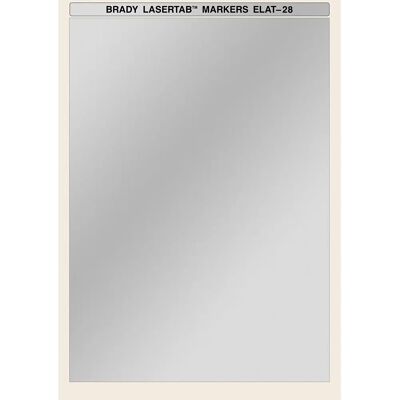 Brady ELAT-28-773-10SH Selbstklebende Silber Laseretikett Brady ELAT-28-773-10SH Selbstklebende Silber Laseretikett