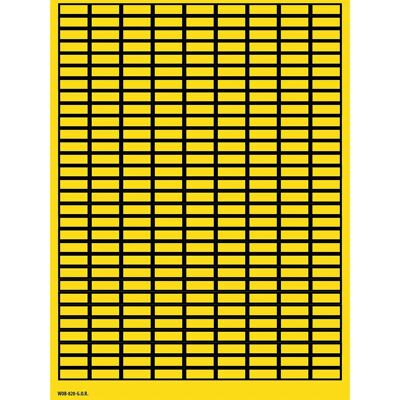 Brady - B-500 - Jaune - 8 x 20 mm - Étiquette auto-adhésive - Publicité Brady - B-500 - Jaune - 8 x 20 mm - Étiquette auto-adhésive - Publicité