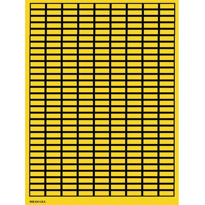 Brady B-500 WOB-820-G.M.R. Jaune 8x20 Étiquette Vinyle - Publicité Brady B-500 WOB-820-G.M.R. Jaune 8x20 Étiquette Vinyle - Publicité