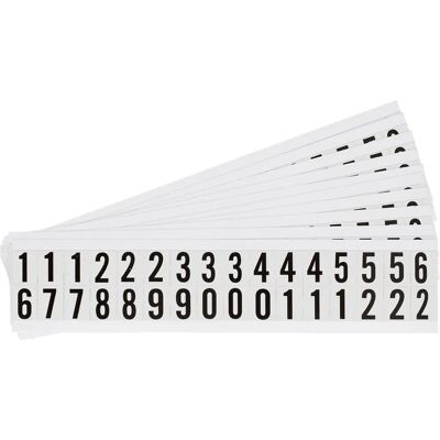 Brady - NL-W75 0-9 B-499 - Schwarz auf Weiss Brady - NL-W75 0-9 B-499 - Schwarz auf Weiss