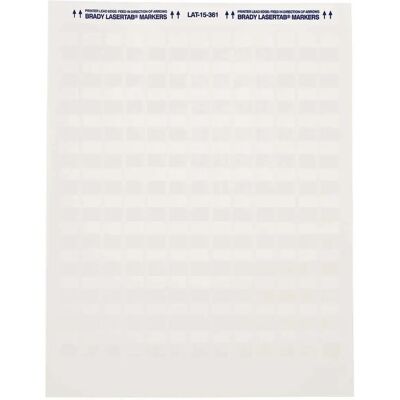 Brady - LAT-15-361-1 - Weiß/Transparent - Etikett Brady - LAT-15-361-1 - Weiß/Transparent - Etikett