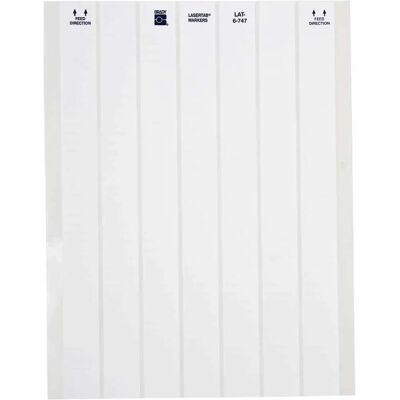 Brady LAT-6-747-10 - Weiß - 25,40x6,35 mm - Polyester - Druckeretikett Brady LAT-6-747-10 - Weiß - 25,40x6,35 mm - Polyester - Druckeretikett