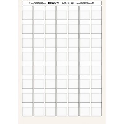 Brady - ELAT-18-361-2.5 - Transparent - Weiß - Label Brady - ELAT-18-361-2.5 - Transparent - Weiß - Label