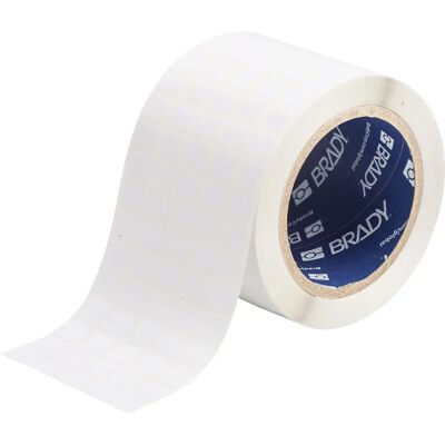 Brady - THT-12-473-10 - White - Polyester - étiquette imprimante - Publicité Brady - THT-12-473-10 - White - Polyester - étiquette imprimante - Publicité