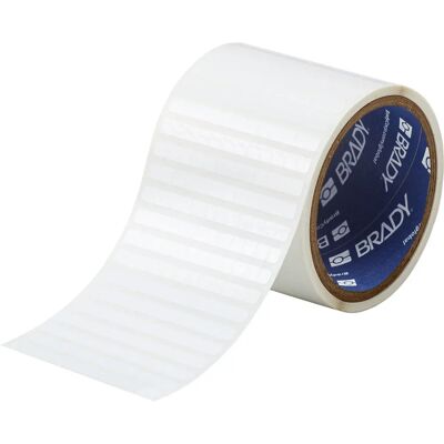 Brady THT-11-423-10 Étiquette d'Imprimante - Autocollante, Polyester, Blanc Brady THT-11-423-10 Étiquette d'Imprimante - Autocollante, Polyester, Blanc