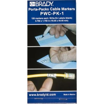 Brady - PWC-PK-1 - Transparent - Weiß - Druckeretikett Brady - PWC-PK-1 - Transparent - Weiß - Druckeretikett