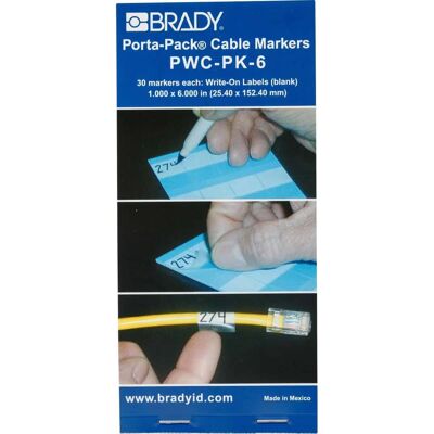 Brady - PWC-PK-6 - Vinyl B-292 - 8-40mm - Kabelmarkierungen Brady - PWC-PK-6 - Vinyl B-292 - 8-40mm - Kabelmarkierungen