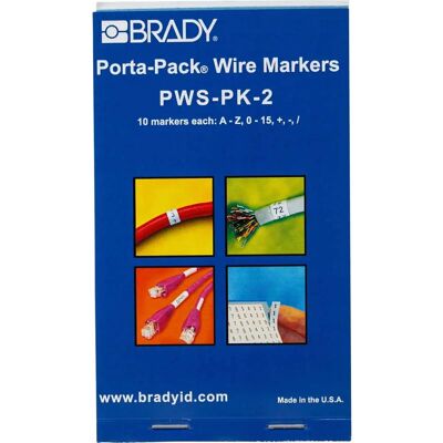Brady PWS-PK-2 Kabelmarkierer - Selbstlaminierende Etiketten Brady PWS-PK-2 Kabelmarkierer - Selbstlaminierende Etiketten