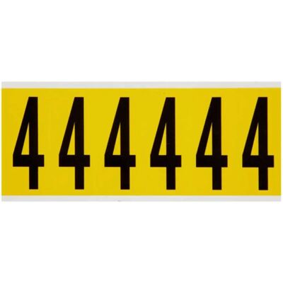 Brady 3450-4 - Schwarz auf Gelb - 38x89mm - Nylongewebe - Etikett Brady 3450-4 - Schwarz auf Gelb - 38x89mm - Nylongewebe - Etikett