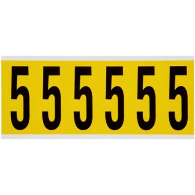 Brady - 3450-5 - Schwarz - Gelb - Etikett Brady - 3450-5 - Schwarz - Gelb - Etikett
