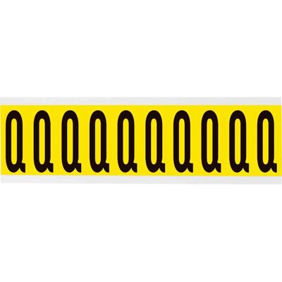 Brady - 3440-Q - Noir - Jaune - Étiquette - Publicité Brady - 3440-Q - Noir - Jaune - Étiquette - Publicité