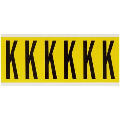 Brady - 3450-K - Schwarz auf Gelb - 38x89mm - label Brady - 3450-K - Schwarz auf Gelb - 38x89mm - label