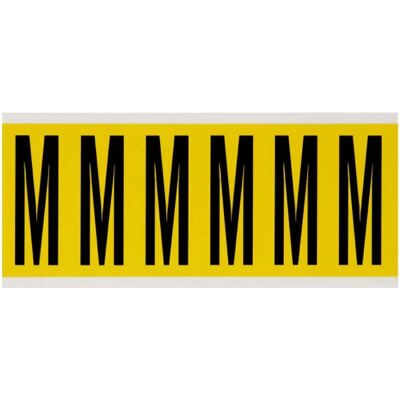 Brady - 3450-M - Buchstabe M - Nylon - Etikett Brady - 3450-M - Buchstabe M - Nylon - Etikett