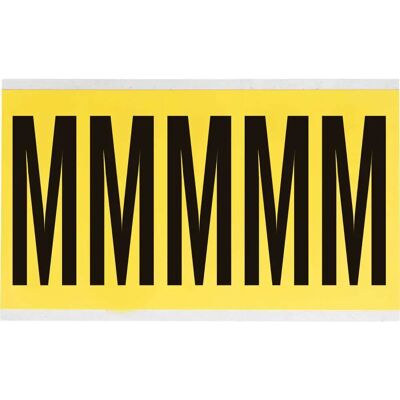 Brady - 3460-M - Schwarz auf Gelb - 44 x 127 mm - Label Brady - 3460-M - Schwarz auf Gelb - 44 x 127 mm - Label