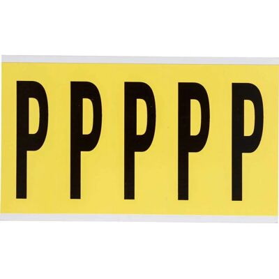 Brady - 3460-P - schwarz auf gelb - 44 x 127 mm - Etikett Brady - 3460-P - schwarz auf gelb - 44 x 127 mm - Etikett