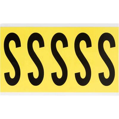 Brady - 3460-S - Schwarz auf Gelb - 44 x 127mm - Label Brady - 3460-S - Schwarz auf Gelb - 44 x 127mm - Label