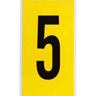 Brady - 3470-5 - Noir sur Jaune - 127 x 228mm Étiquette en nylon - Publicité Brady - 3470-5 - Noir sur Jaune - 127 x 228mm Étiquette en nylon - Publicité