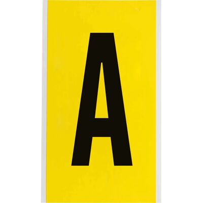 Brady - 3470-A - Nylon-Gewebe - Schwarz auf Gelb - Etikett Brady - 3470-A - Nylon-Gewebe - Schwarz auf Gelb - Etikett