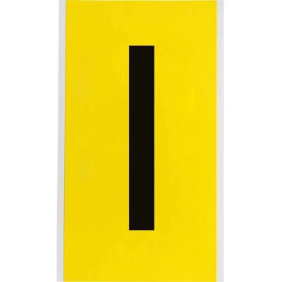 Brady - 3470-I - Rectangle - Noir sur Jaune - étiquette - Publicité Brady - 3470-I - Rectangle - Noir sur Jaune - étiquette - Publicité
