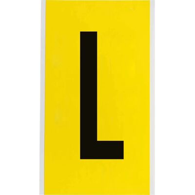 Brady - 3470-L - Schwarz auf Gelb - 127 x 228 mm - Etikett Brady - 3470-L - Schwarz auf Gelb - 127 x 228 mm - Etikett
