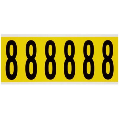 Brady - 3450-8 - Schwarz auf Gelb - 38x89mm - Etikett Brady - 3450-8 - Schwarz auf Gelb - 38x89mm - Etikett