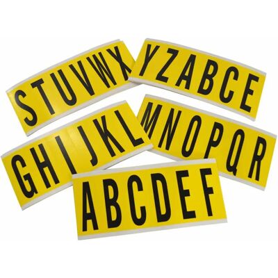 Brady - 3450-LTR Kit - Nylon - Schwarz auf Gelb - Label Kit Brady - 3450-LTR Kit - Nylon - Schwarz auf Gelb - Label Kit