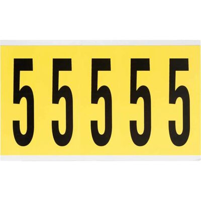 Brady - 3460-5 B-499 - Schwarz auf Gelb - 44 x 127mm - Etikett Brady - 3460-5 B-499 - Schwarz auf Gelb - 44 x 127mm - Etikett